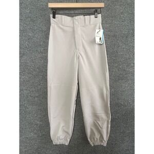 Champro Youth L Gray Classic Cut Baseball Pants MVP Series Reinforced Knee